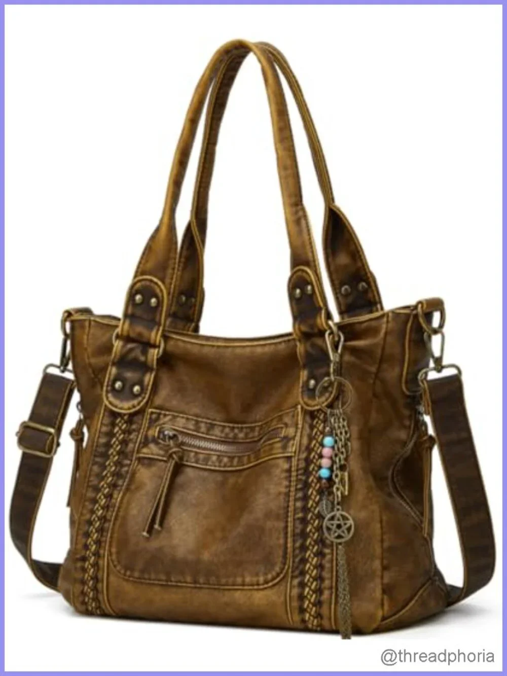 Large Soft Faux Leather Hobo Crossbody Bag Women Tote Shoulder Purse with